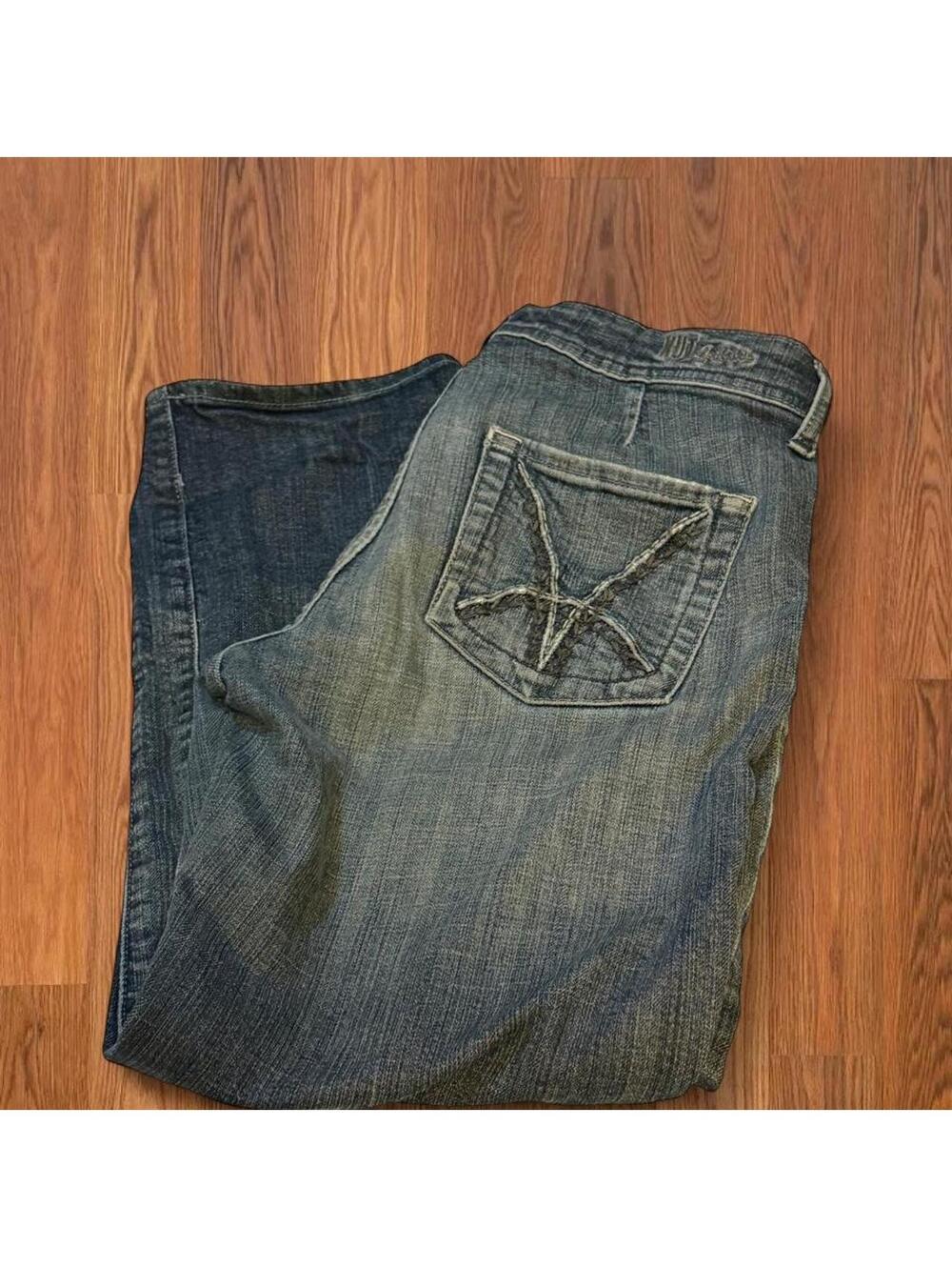 Kut from the Kloth Women's Blue and Navy Denim Y2K Jeans